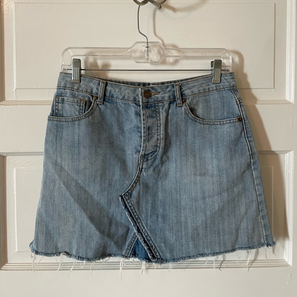 Jean a-line skirt